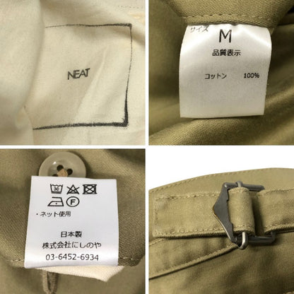 ニート ツータック チノトラウザーズ  コットン ベージュ メンズ サイズM  NEAT 【AFB11】