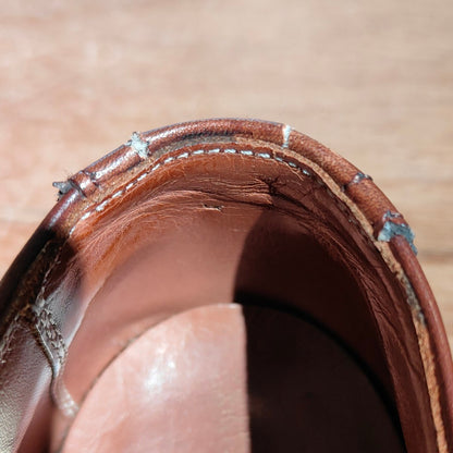 オールデン レザーシューズ 927 旧ロゴ ウイングチップ カーフ ブラウン メンズ サイズUS7.5E ALDEN スエードシューズ 約25.0cm【LA】【中古】