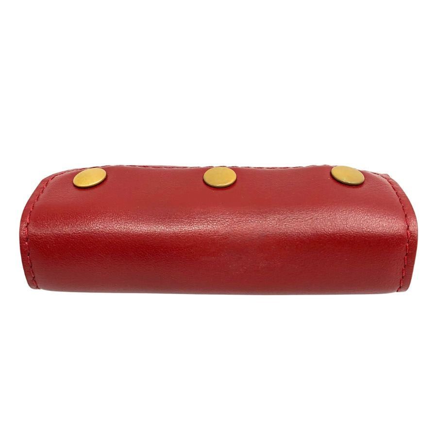 グローブトロッター トローリー ハンドルカバー レザー ユニセックス ボルドー globe-trotter【AFI5】【中古】