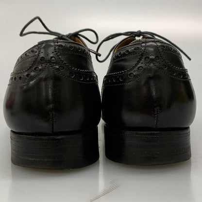 チャーチ ウイングチップ カーフ ブラック UK90F メンズ  メダリオン Church's ビジネスシューズ 約27.5cm【LA】【中古】