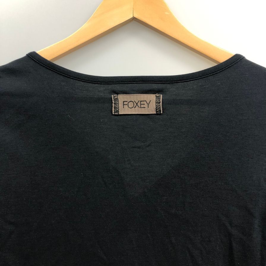 美品◆フォクシー ブティック トップス カットソー 20237 コットン ネイビー サイズ不明  FOXEY BOUTIQUE 【AFB10】