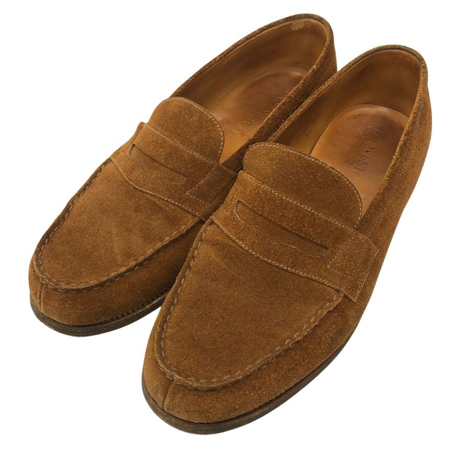 ジェイエムウエストン 180シグニチャー ローファー スエード ブラウン UK6D J.M.WESTON 約24.5cm【AFC31】