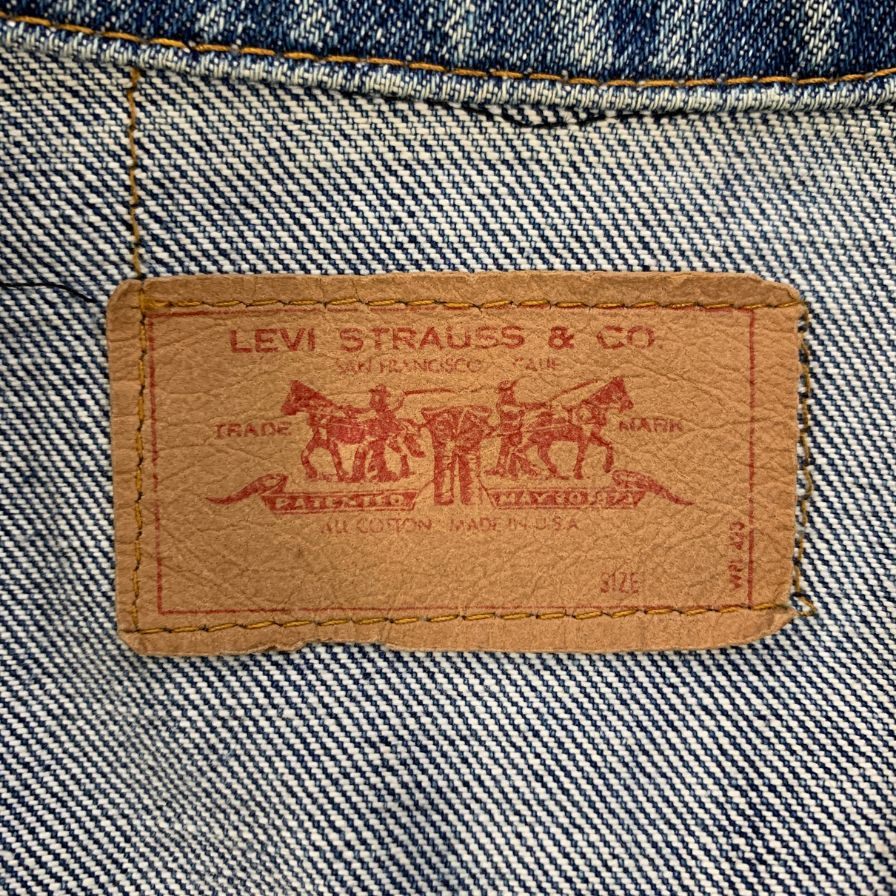 美品◆リーバイス 70S デニムジャケット 70505 ボタン裏刻印52 スモールE 不均等V メンズ サイズ表記なし LEVI’S 【AFA21】