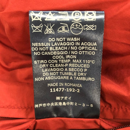 美品◆ヘルノ ジレ 中綿 シングル レッド メンズ サイズ50 HERNO 【AFB17】