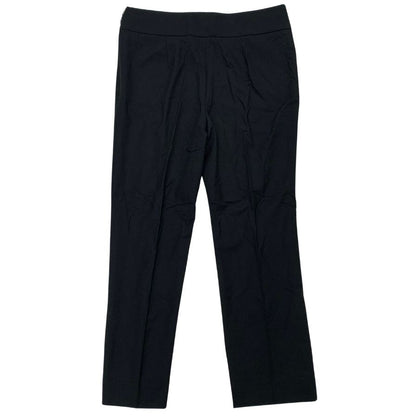 アルマーニ コレツィオーニ ノープリーツパンツ サイドジップ ウール レディース サイズ40 ブラック  ARMANI COLLEZIONI 【AFB13】