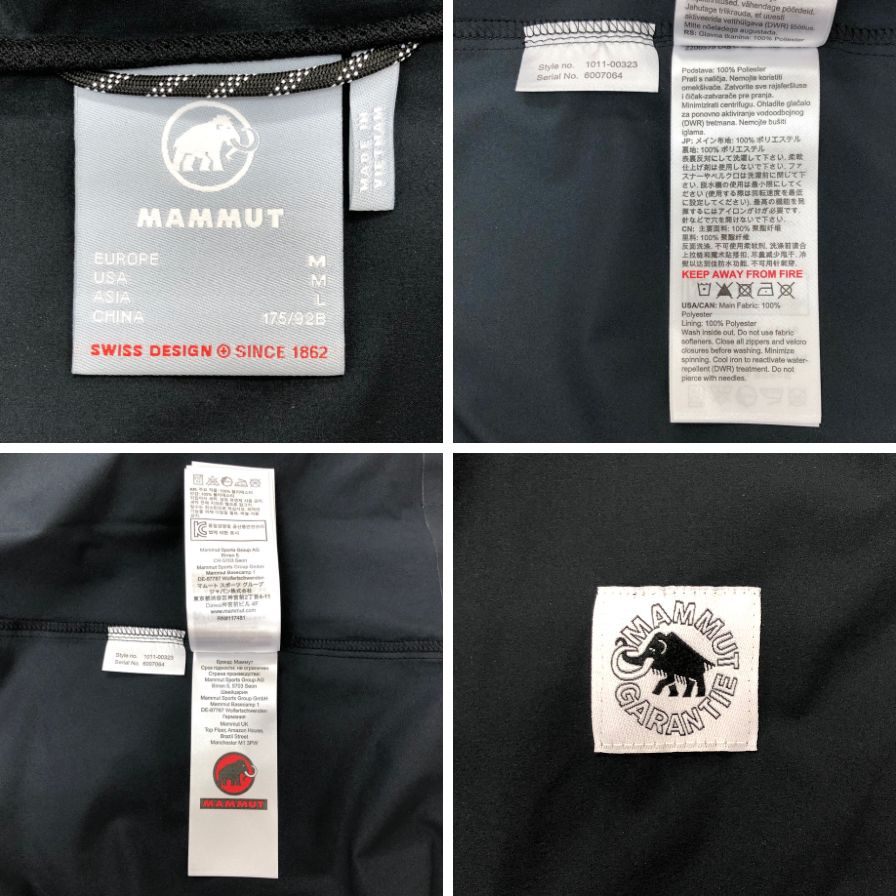 新品同様◆マムート グラナイトフーデッドジャケット メンズ ブラック サイズM  MAMMUT 【AFB8】