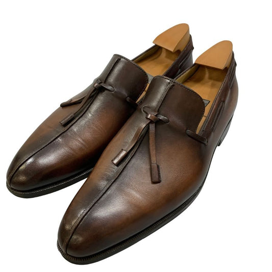 ベルルッティ ローファー レザーシューズ タッセル メンズ サイズ6.5 ブラウン系 BERLUTI ローファー 約25.5cm【LA】【中古】