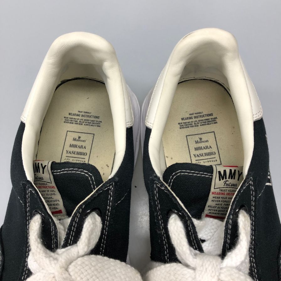 メゾンミハラヤスヒロ ローカットスニーカー ブレイキー ブラック メンズ サイズ44 A08FW735 Maison MIHARA YASUHIRO BLAKEY 約29.0cm【AFC3】