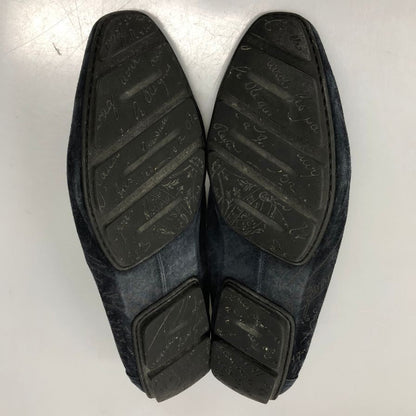 ベルルッティ ドライビングシューズ スエード カリグラフィ ネイビー メンズ サイズ9 Berluti 約27.0cm【AFC30】