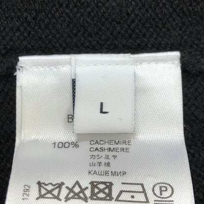 極美品◆ジバンシー ニット セーター ミドルネック メンズ カシミア100%  サイズL ブラック BW90304Z2U GIVENCHY 【AFB24】