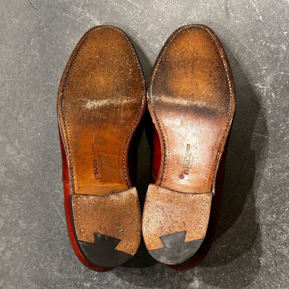 クロケット&ジョーンズ レザーシューズ  SUBS コノート ストレートチップ カーフ ブラウン メンズ サイズUK7E CROCKETT&JONES ビジネスシューズ 約25.5cm【LA】【中古】