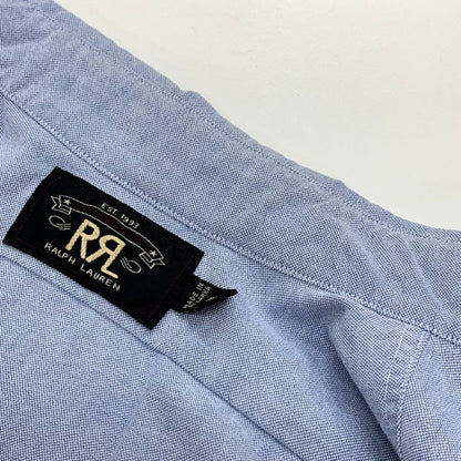 美品◆ダブルアールエル 長袖シャツ ブルー メンズ サイズXS RALPH LAUREN RRL 【AFB26】