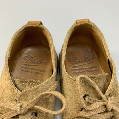 パラブーツ レザーシューズ ストレートチップ スエード ベージュ メンズ 5.5 Paraboot ビジネスシューズ 約24.0cm【LA】【中古】