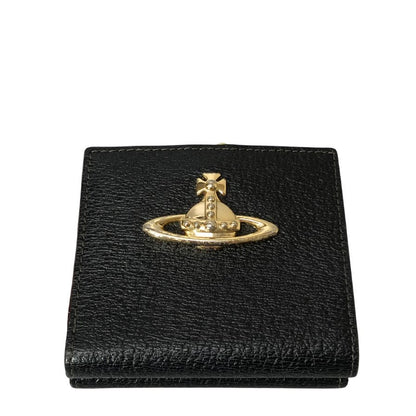 ヴィヴィアンウェストウッド 二つ折り がま口財布 オーブ 黒 Vivienne Westwood【AFI21】