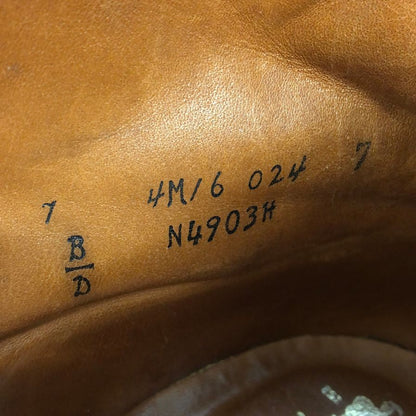オールデン バーニーズ ニューヨーク タンカーブーツ N4903H 別注 レザー レディカーフ ローデングリーン メンズ サイズUS7 ALDEN BARNEYS NEWYORK ブーツ 約25.0cm【LA】【中古】