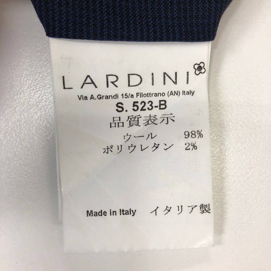 ラルディーニ スラックス ネイビー サイズ48 JM031AQ LARDINI 【AFB33】