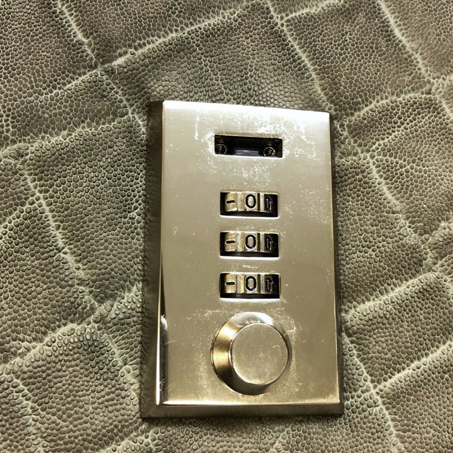 JRA認証付 エキゾティックレザー エレファント ブリーフケーズ ビジネスバッグ メンズ グレー【AFE3】