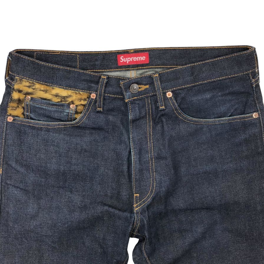 シュプリーム×リーバイス デニムパンツ 12AW 505 ジップ フライ