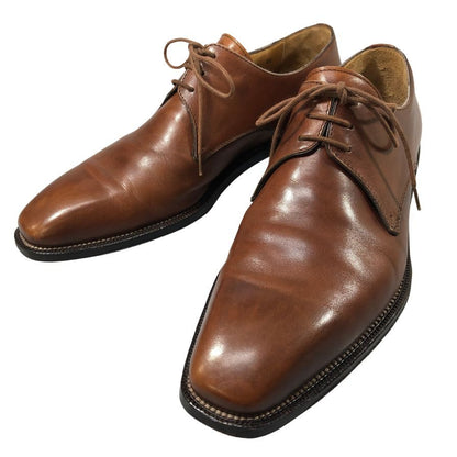 エルメネジルド・ゼニア ナポリ クチュール プレーントゥシューズ サイズ 8 ブラウン メンズ Ermenegildo Zegna Napoli COUTURE 約26.5cm【AFC36】