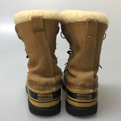 ソレル  スノーブーツ レザー カリブー ライトブラウン メンズ サイズUK7 SOREL 約25.0cm【AFC47】