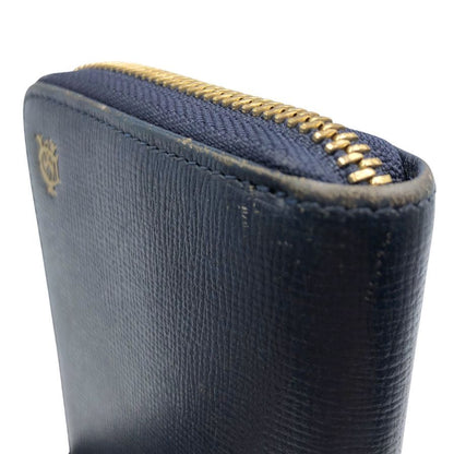 ダンヒル 長財布 ベルグレイブ ラウンドファスナー レザー ネイビー dunhill【AFI27】