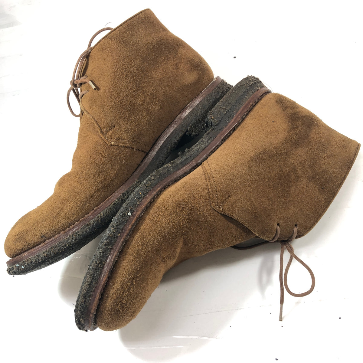 クロケット＆ジョーンズ チャッカブーツ グレンコー スエード ブラウン メンズ サイズUK8E Crockett&Jones ブーツ 約26.5cm【LA】【中古】