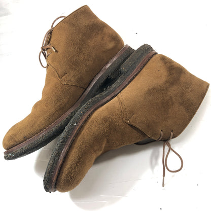 クロケット＆ジョーンズ チャッカブーツ グレンコー スエード ブラウン メンズ サイズUK8E Crockett&Jones ブーツ 約26.5cm【LA】【中古】