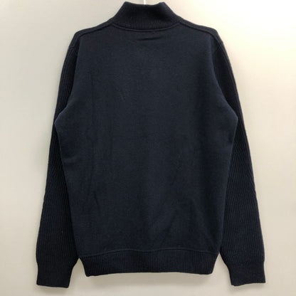 美品◆エルメネジルドゼニア ポロシャツ ニット ウール アクリル ネイビー系 サイズ50 メンズ Ermenegildo Zegna 【AFB41】
