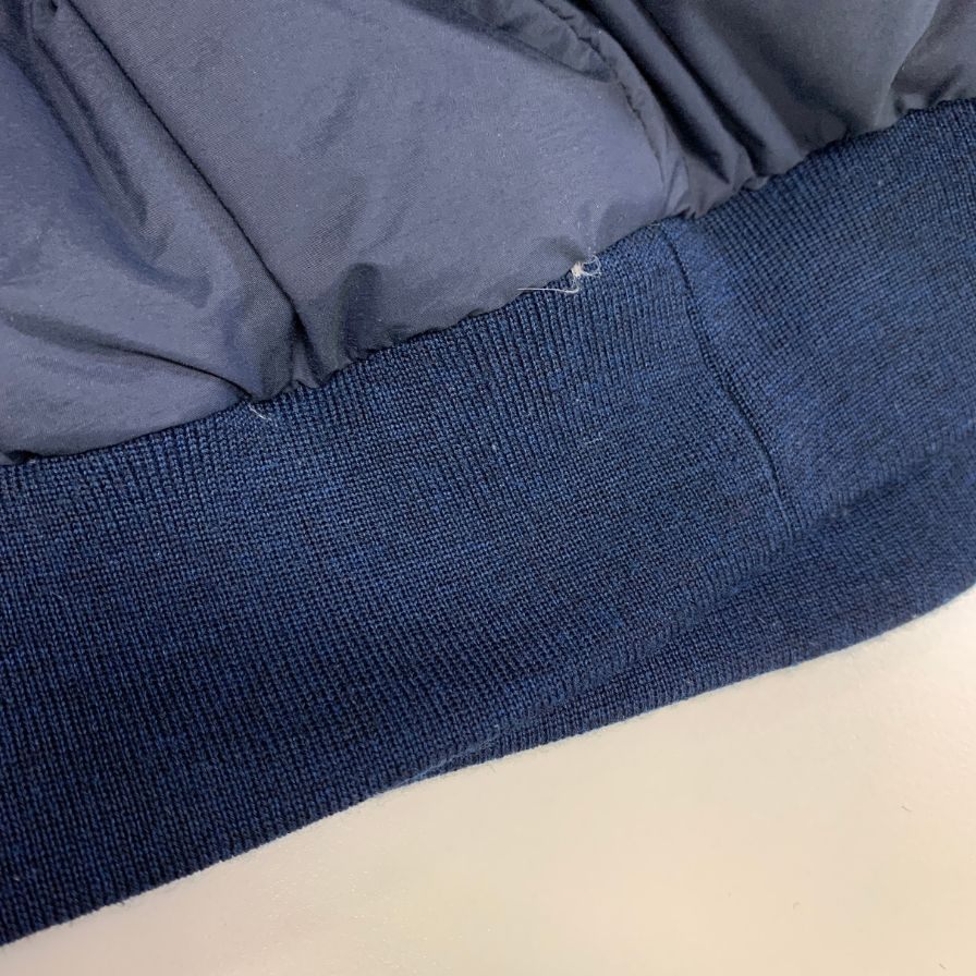 美品◆ロッキーマウンテン フェザーベッド ビームス別注 ダウンプルオーバー ネイビー メンズ サイズ40 Rocky Mountain FeatherBed BEAMS 【AFA1】