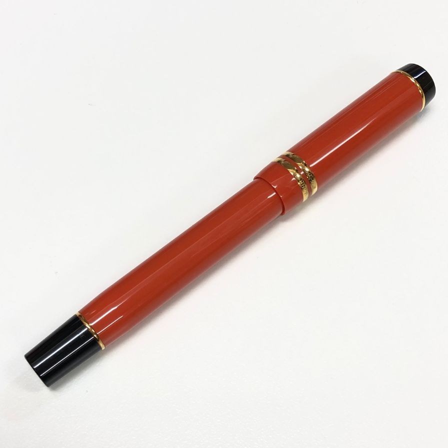 パーカー デュオフォールド 万年筆 キャップ式 18K 750 オレンジ ゴールド ブラック PARKER DUOFOLD【AFI29】