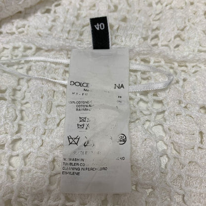 中古■ドルチェガッバーナ レース コットン ジャケット ホワイト サイズ40 レディース DOLCE&GABBANA 【AFB36】