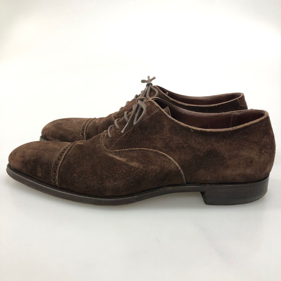 クロケット&ジョーンズ ベルグレイブ スウェード メンズ サイズ 8 ブラウン CROCKETT＆JONES 約26.5cm【AFC41】