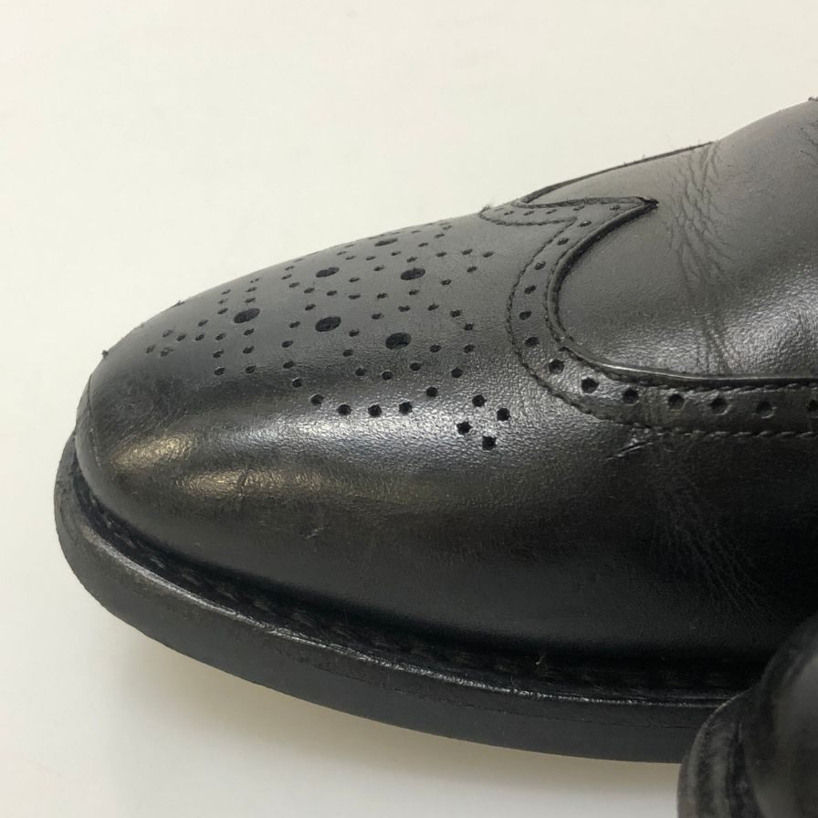 スコッチグレイン レザーシューズ ウイングチップ 1765 ブラック メンズ サイズ24.5 SCOTCH GRAIN 約24.5cm【AFC1】