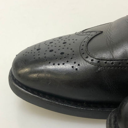 スコッチグレイン レザーシューズ ウイングチップ 1765 ブラック メンズ サイズ24.5 SCOTCH GRAIN 約24.5cm【AFC1】
