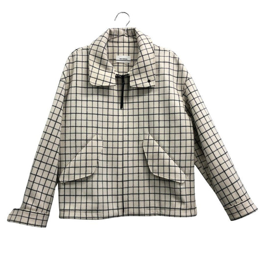 美品◆ザ リラクス ジップブルゾン 日本製 21FW メンズ サイズ44 ホワイト THE RERACS 【AFF21】