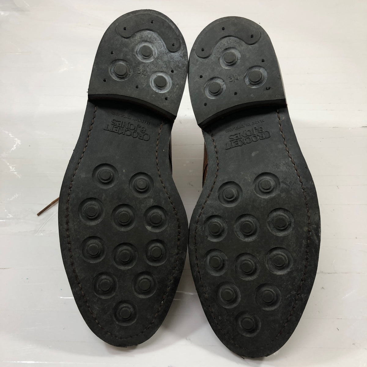 クロケットジョーンズ トレーディングポスト別注 コニストン キャップトゥブーツ ライトブラウン サイズUK6.5E メンズ Crockett & Jones ブーツ 約25.0cm【LA】【中古】