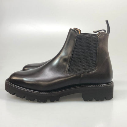 バーウィック サイドゴアブーツ 446 ブラック サイズ7 メンズ Berwick 約26.0cm【AFD15】