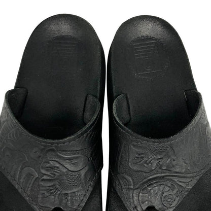 サンダルマン レザー サンダル ブラック メンズ サイズ7 The Sandalman 約25.5cm【AFC3】
