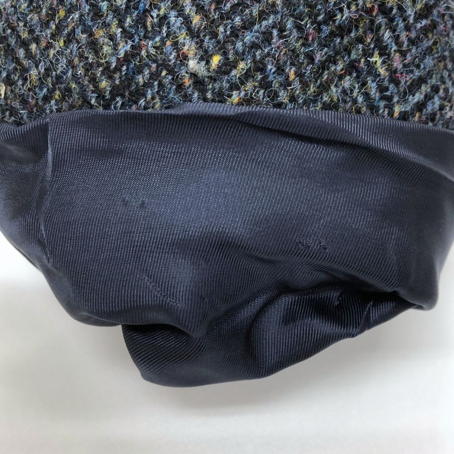 極美品◆ブルックスブラザーズ テーラードジャケット ハリスツイード  ウール メンズ ネイビー系 サイズ38S BROOKS BROTHERS 【AFB28】