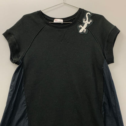 美品◆レッドヴァレンティノ ワンピース トカゲモチーフ レディース ブラック サイズS RED VALENTINO 【AFB36】