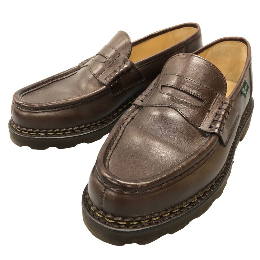 パラブーツ ランス ブラウン リスレザー 61934 メンズ ブラウン サイズ 6 Paraboot ビジネスシューズ 約24.5cm【LA】【中古】