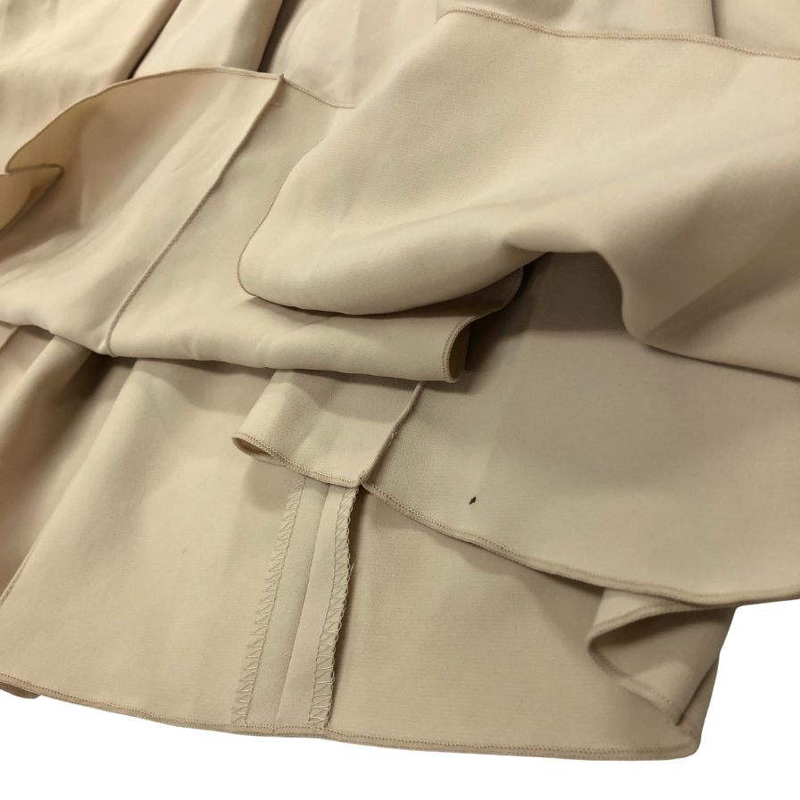 極美品◆フォクシーニューヨーク ノースリーブワンピース ポリエステル  ファスナー ベージュ  22648 FOXEY NEW YORK 【AFB11】