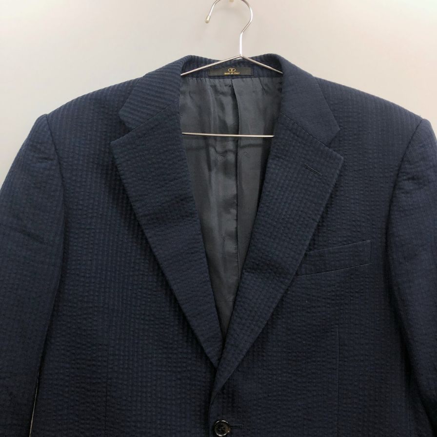 中古◆ヴァレンティノ 2B テーラードジャケット サイドベンツ ネイビー メンズ サイズI50 VALENTINO 【AFA12】
