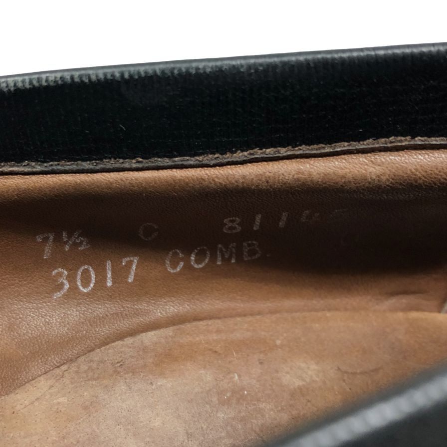 アレンエドモンズ レザーローファー ブラック メンズ サイズUS7.5C  Allen Edmonds 約25.5cm【AFC29】