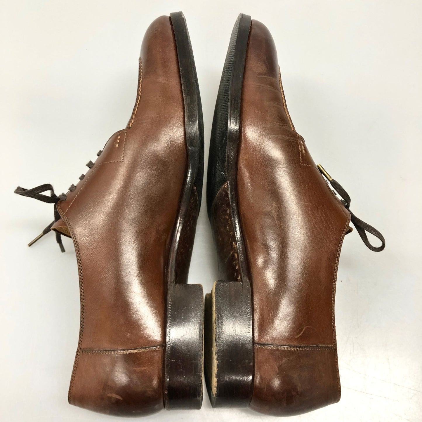 サンクリスピン AZALEA レザーシューズ Uチップ カーフ メンズ ブラウン サイズUK7.5 Saint Crispin's ビジネスシューズ 約26.0cm【LA】【中古】