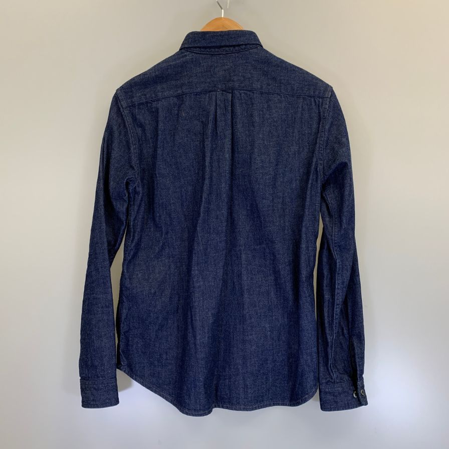 中古◆エル カネック デニムシャツ 日本製 メンズ インディゴ サイズM EL Canek 【AFB34】