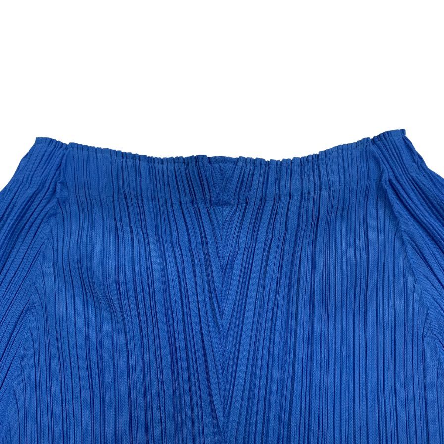 イッセイミヤケ プリーツプリーズ パンツ PP23JF374 ブルー レディース サイズ4 ISSEY MIYAKE PLEATS PLEASE 【AFB11】