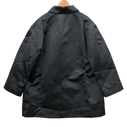 美品◆トム フォード ステンカラー コート シルク100% レディース サイズS ブラック TOM FORD 【AFB7】