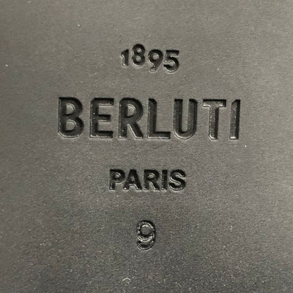 ベルルッティ サンダル レザー スリッポン サイラス オマーン スクリット カリグラフィ 3786 グレー メンズ サイズ9 Berluti 約27.5cm【AFD3】