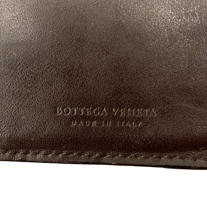 ボッテガヴェネタ 長財布 イントレチャート 二つ折り ブラウン BOTTEGA VENETA【AFI4】